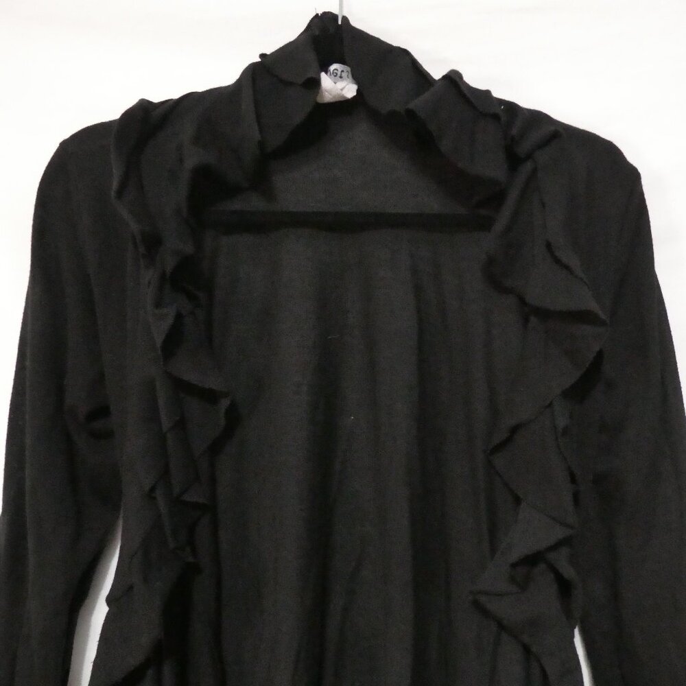 WET SEAL | P2P 17 inches measured | Black Open Front Long Sleeve Cardigan